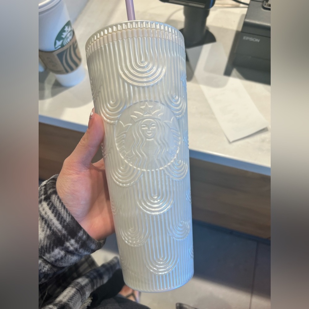 Brand New White mermaid tumblr lavendar straw